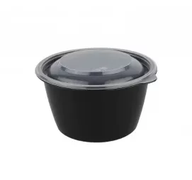 Контейнер Ю круглый d-144мм, 350мл, черный, ПП 54шт/упак/12