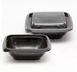 Контейнер СП (160*160*45) 500 мл. черный ПП 75шт/упак/6