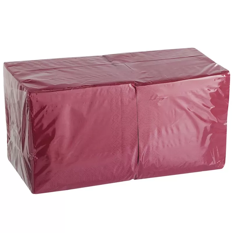 Салфетки 1-сл, 24*24см, 400л, БОРДО /18