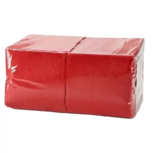 Салфетки красные 400л 24*24 /15