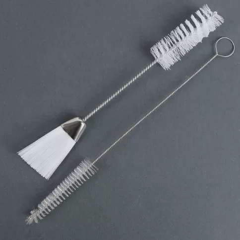 Набор ершиков для посуды, 2 шт: 14,5×2,5 см, 17×0,5 см, цвет белый