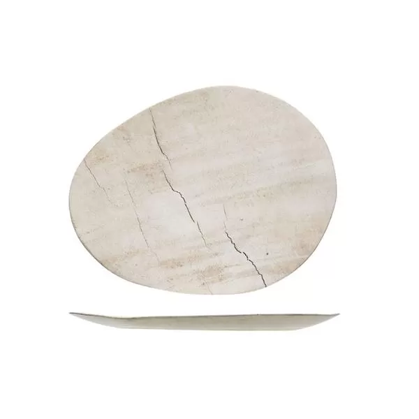 Блюдо овальное 37×29 см h 2 см, LITHOS