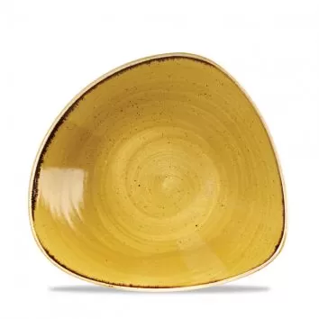 Салатник треугольный 0,60л d23,5см, без борта, Stonecast, цвет Mustard Seed Yellow