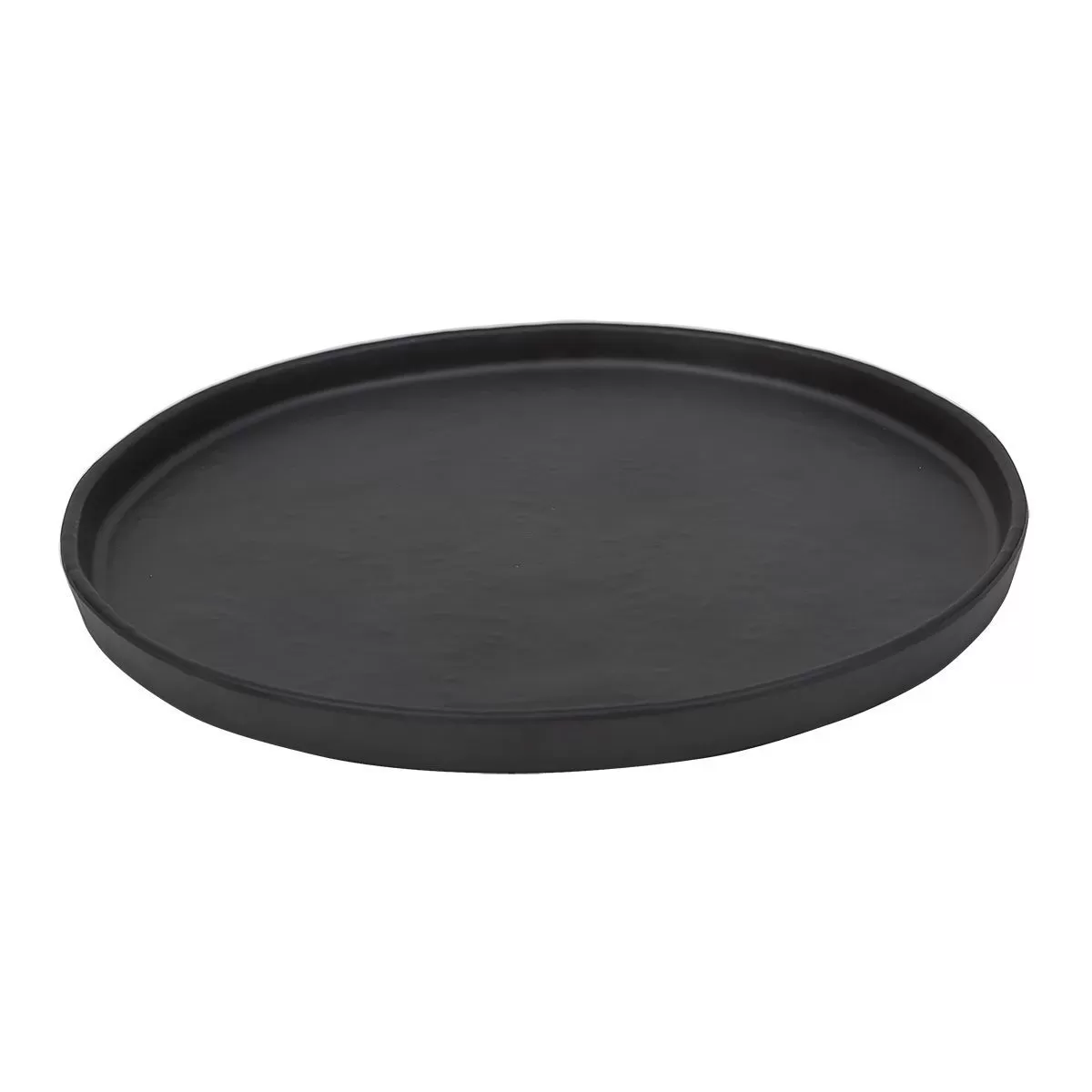 Блюдо,тарелка меламиновая 21*2см  P.L. BLACK FINISH