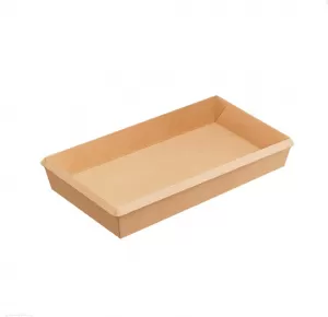 Лоток крафт цвета 800sm низкий (OneClick) 50шт/упак/6