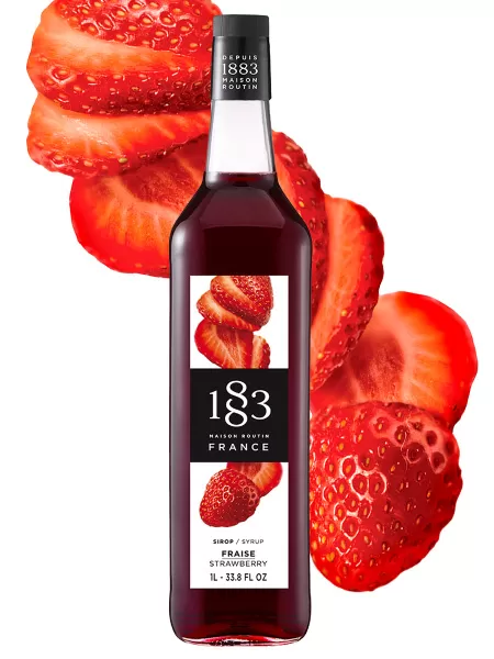 Сироп «Клубника» «Рутин 1883» стекло 1л