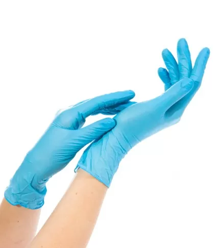 Перчатки нитриловые «Optima» синие (сиреневый) (L)/50 пар/упак /10
