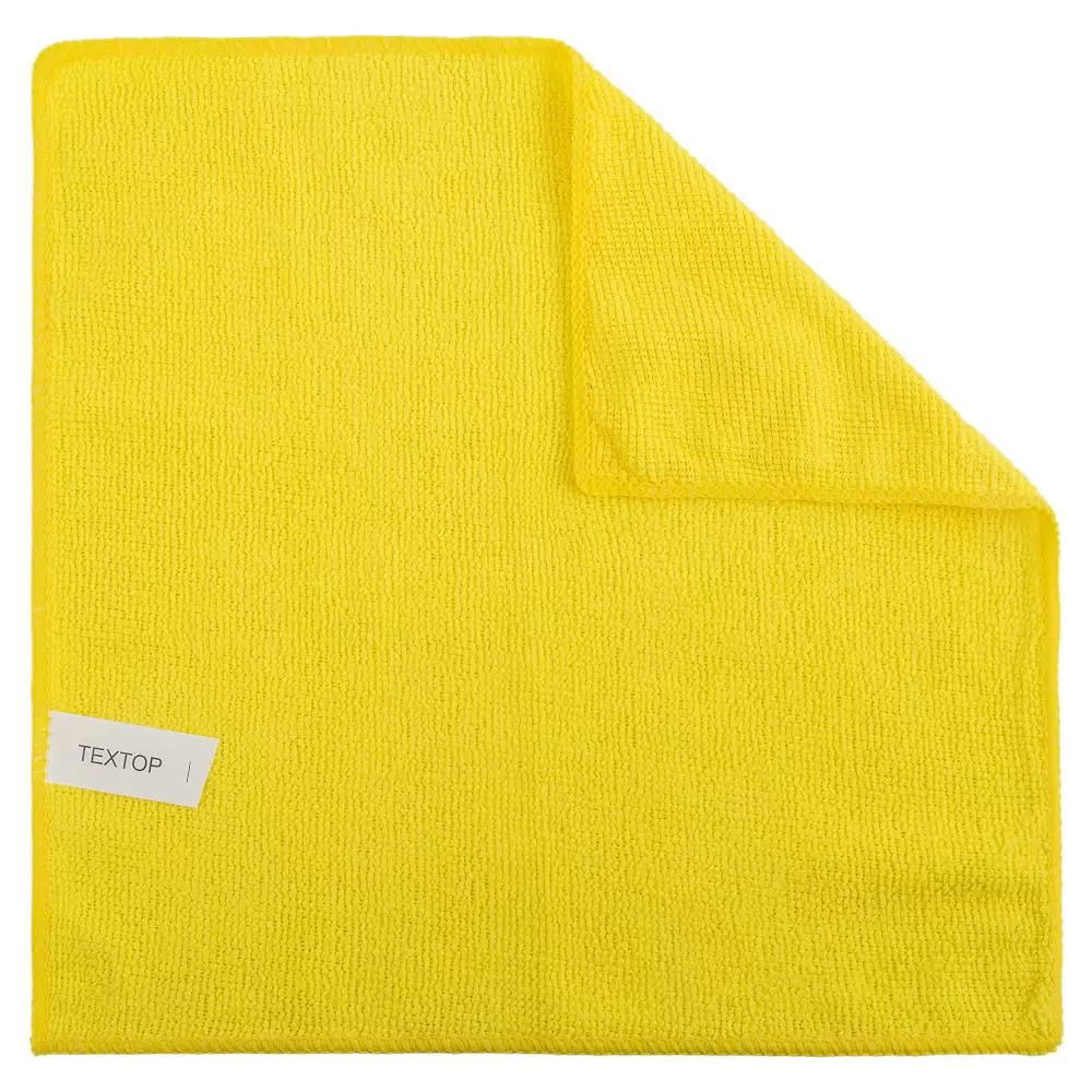 Салфетка микрофибра универ.Textop 29*29 ЖЕЛТАЯ не в инд.упак /1/300