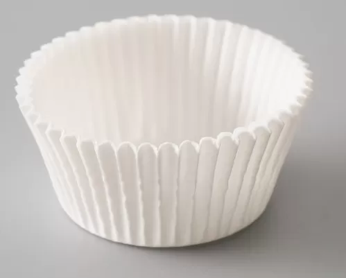 Тарталетка форма для выпечки кексов бумажная, 5*2.5 см, одноразовая, белая 1000шт/уп