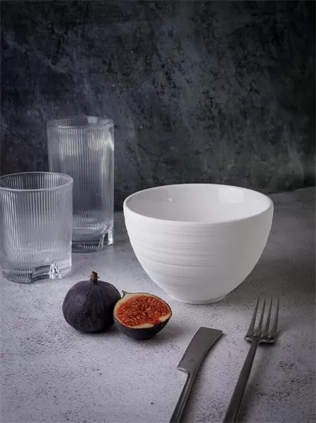 Салатник 700 мл, d 14 см h 9,5 см, фарфор, Linea