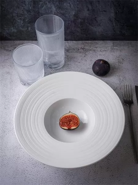 Тарелка глубокая / для пасты 250 мл, d 26 см h 6,5 см, фарфор, Linea