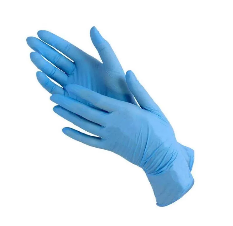 Перчатки нитриловые Nitrile голубые L/50