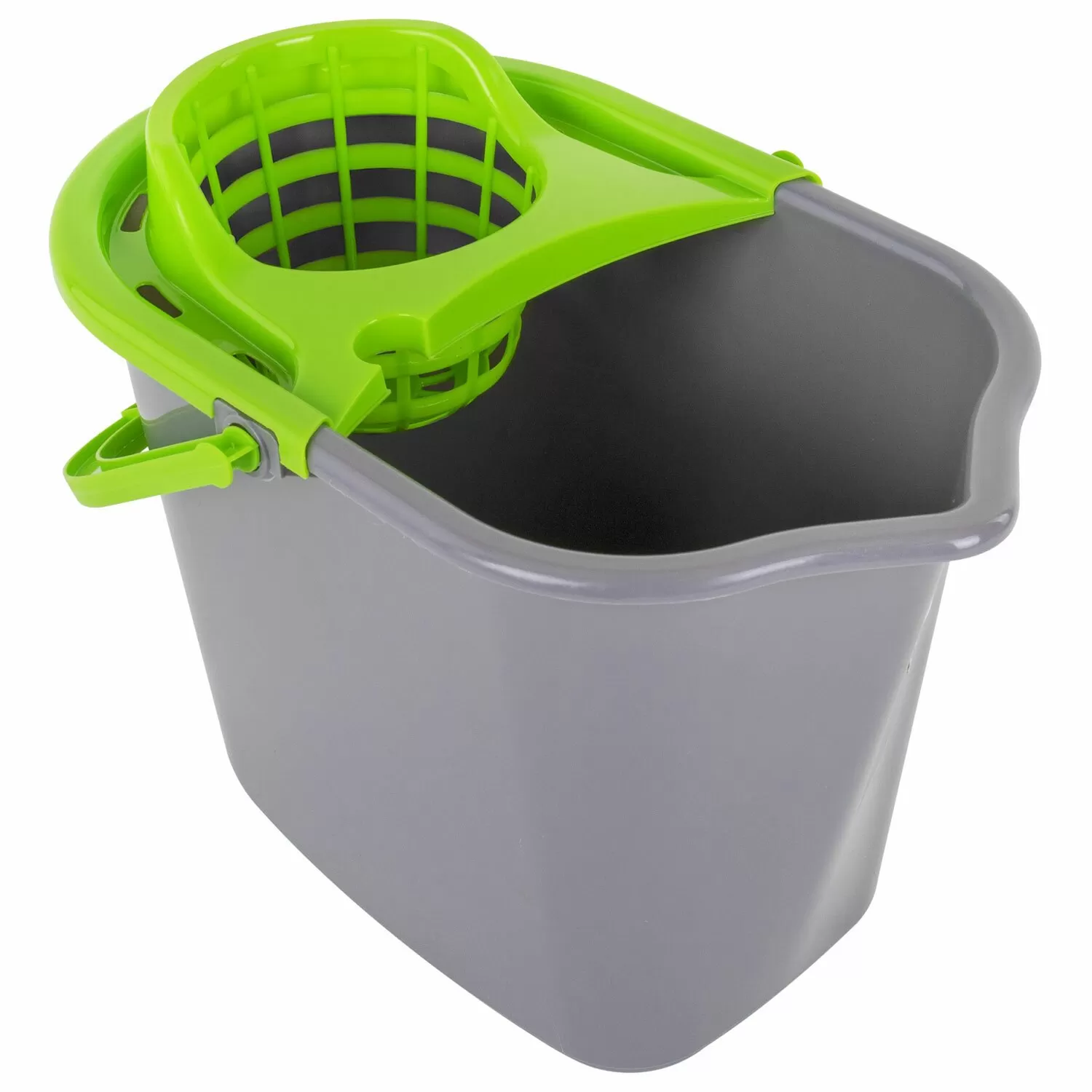 Ведро 10 л для уборки КОМПЛЕКТ с ОТЖИМОМ для веревочных и ленточных МОПов, 24х35х24 см/24