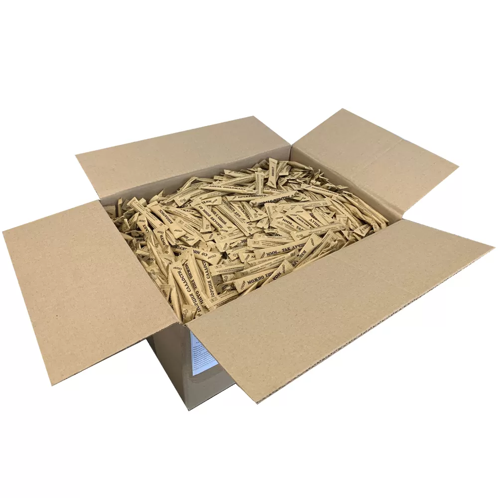 Сахар порционный стики 2000шт/коробка